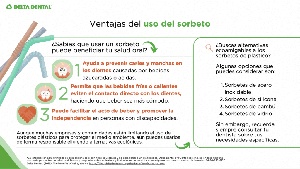Ventajas del uso del sorbeto