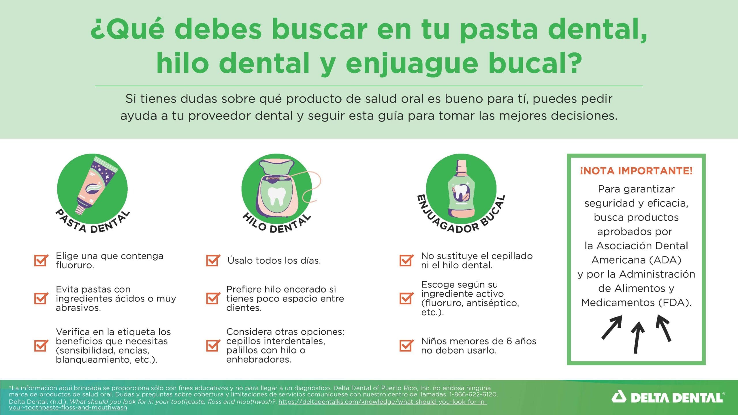 Qué debes buscar en tu pasta dental, hilo dental y enjuague bucal