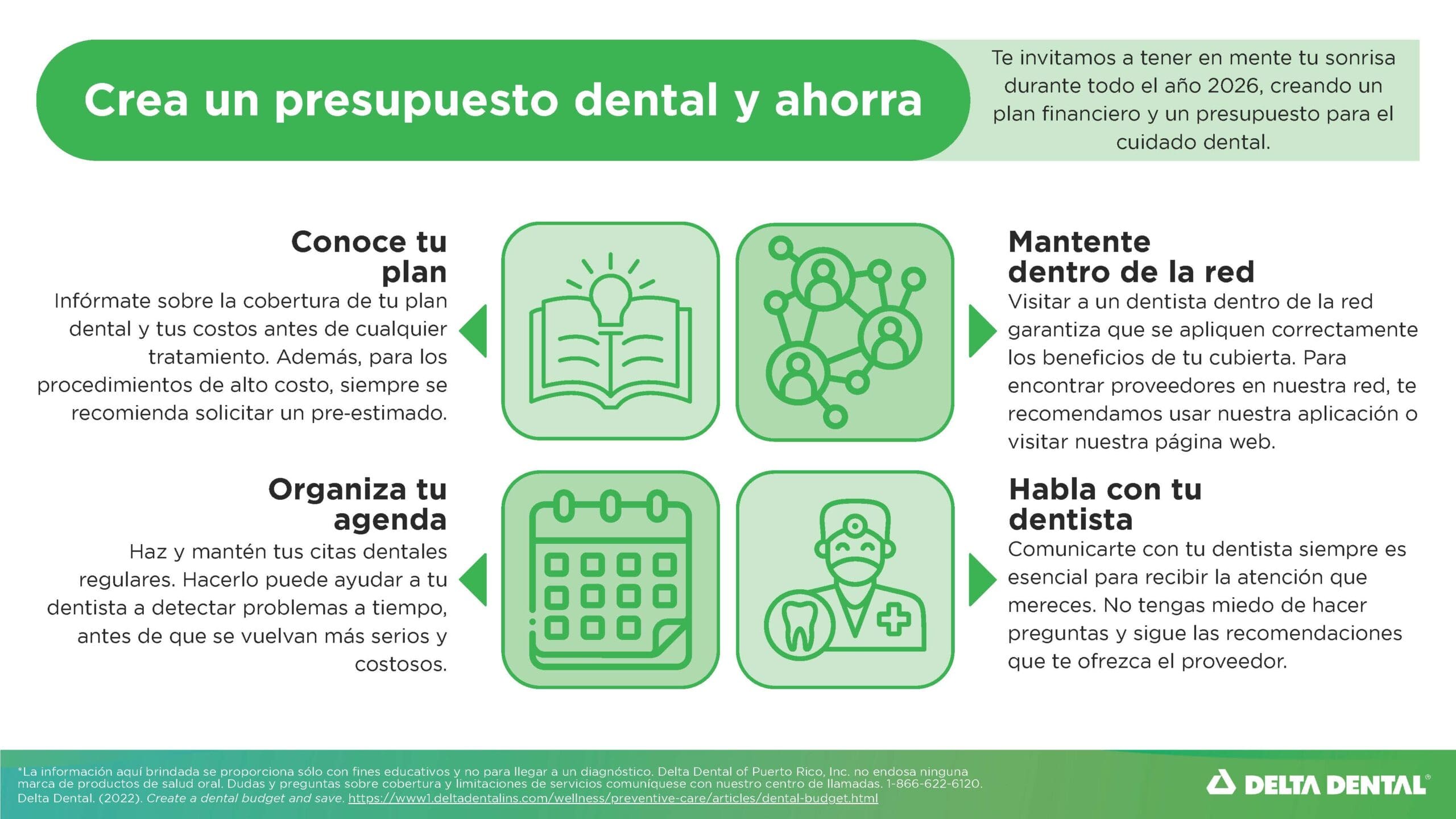 Crea un presupuesto dental y ahorra